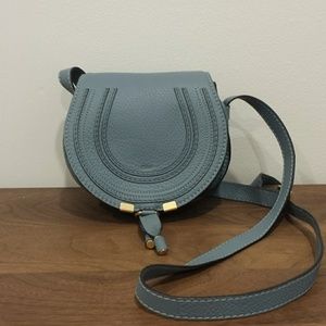 New Chloe Mini Marcie Leather Crossbody Bag